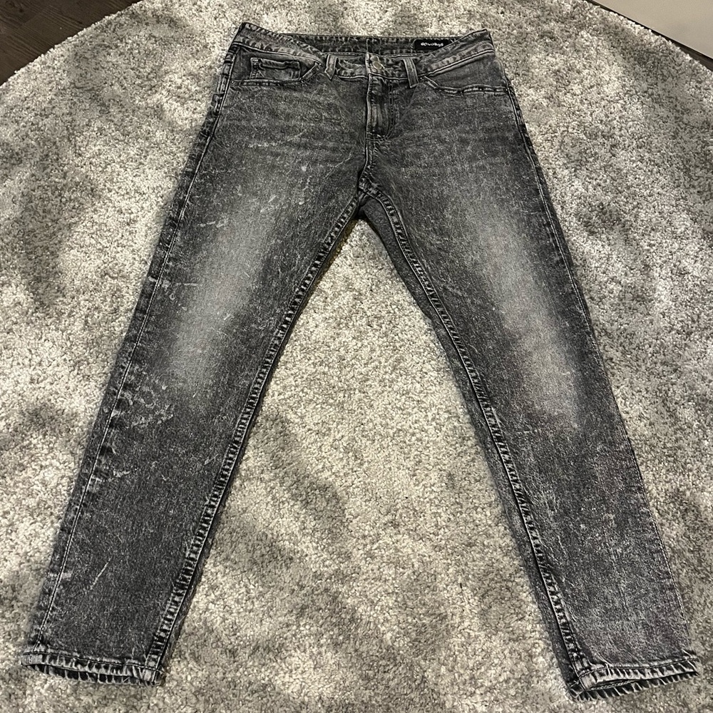 Bonobos Premium Stretch Jeans Gray Acid Wash